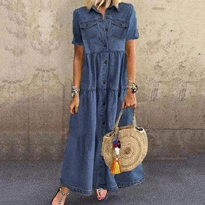 Itemania Timeless Classic Denim Casual Dress