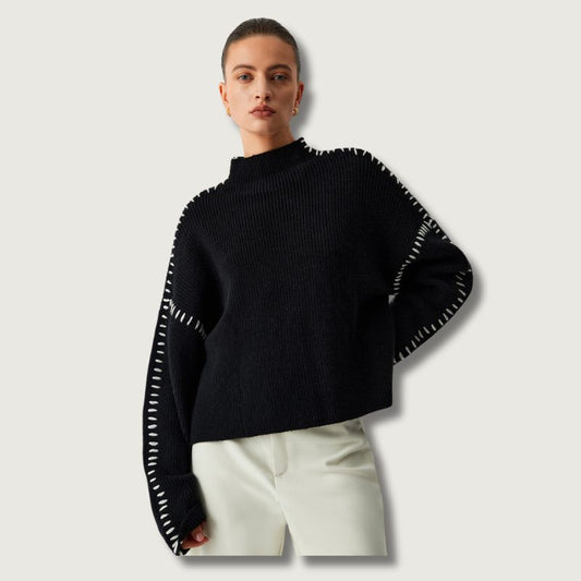 Itemania Stylish High-Neck Sweater