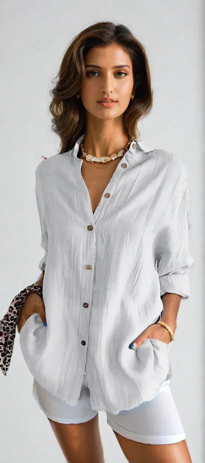 Itemania Timeless Chic Women's Elegant Blouse