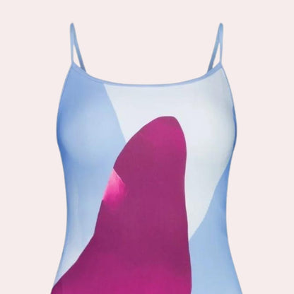 Itemania Women's Casual Blue Summer Dress